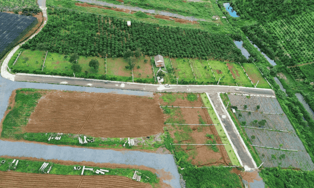 Đất Villa Bảo Lộc. Diện tích 513m2. Ngang 18,1m. Đường trước đất 6m